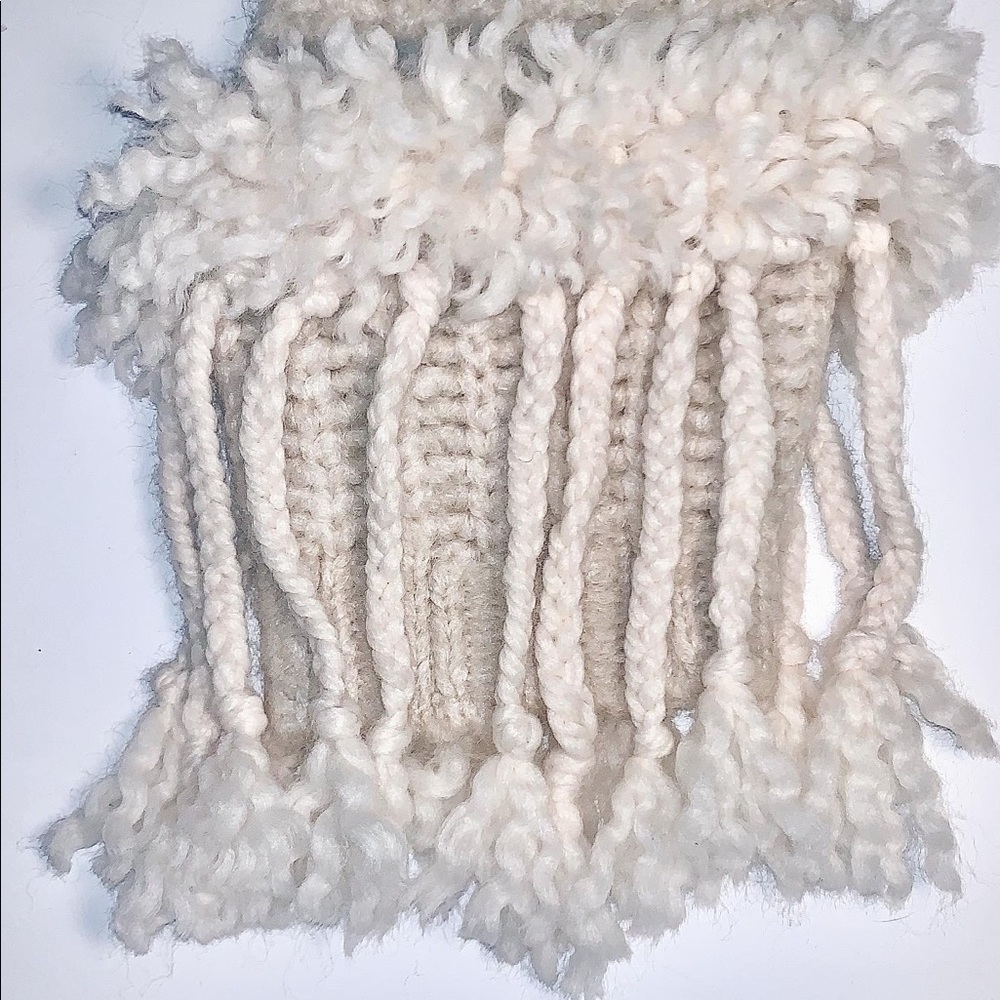 ☆ oversized sweater with fringe bell sleeves ☆